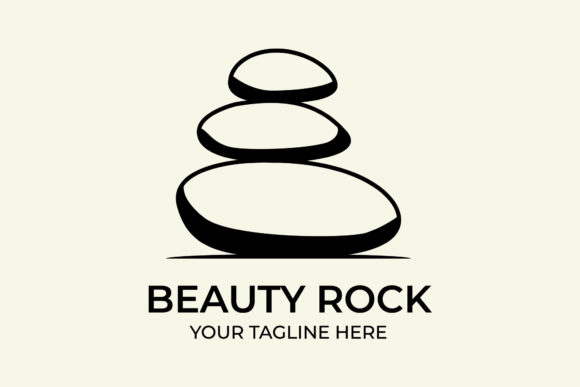Beauty Rock Vector Illustration Logo: A Powerful Graphic Design Asset for Content Creators