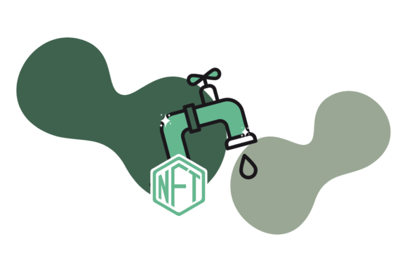 Garden NFT Water Supply Icon – A Practical Freebie for Digital Product Creators