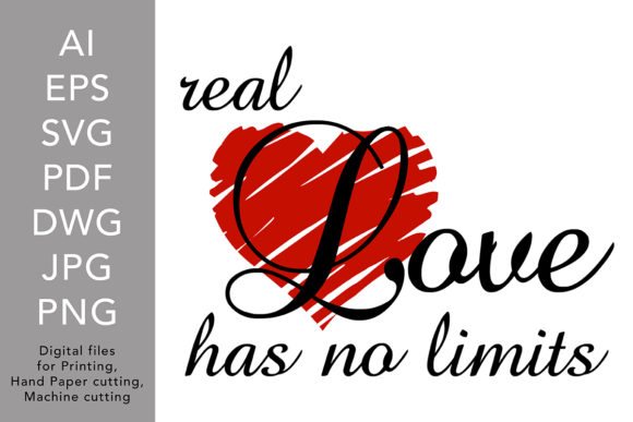 Real Love Has No Limits Quote Design Review