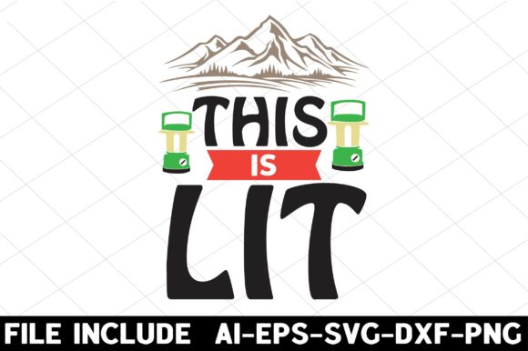 This Is Lit: A Graphic Design Asset for Blogs, Crafts, and Content Creators