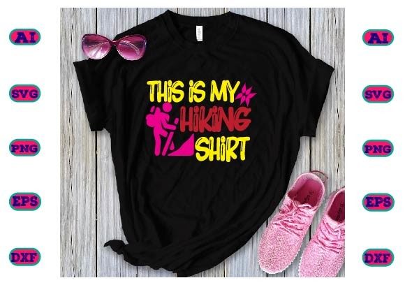 THIS is MY HIKING SHIRT Graphic Design Freebie for Crafters