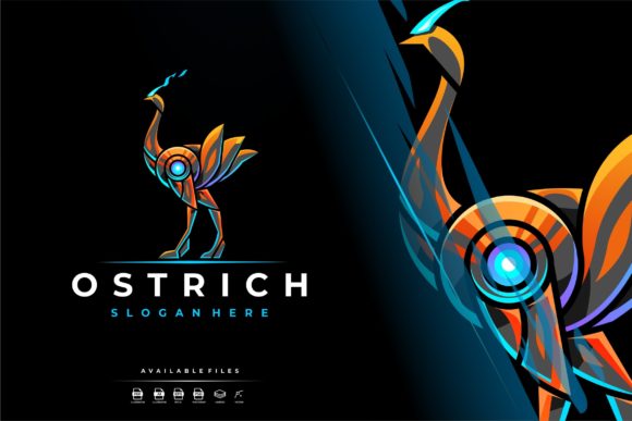 Unique Robotic Ostrich Mascot Logo Review for Real Projects