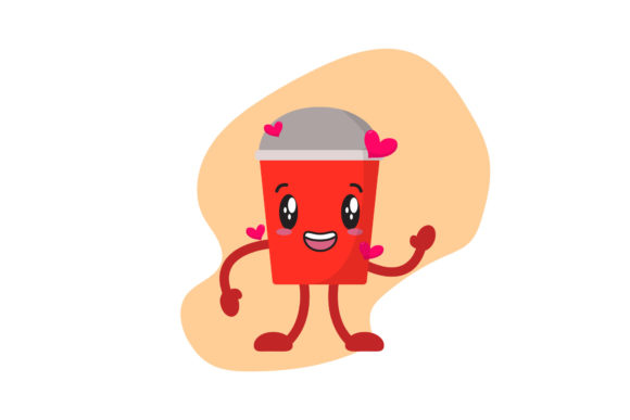 Valentine Cup Kawaii: A Graphics Freebie for Lively Editorial Content