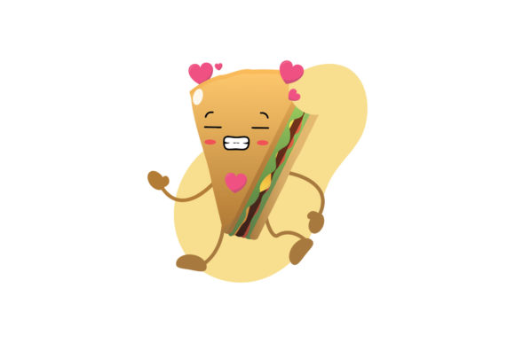 Valentine Kawaii Sandwich Character: A Graphics Freebie for Creative Projects