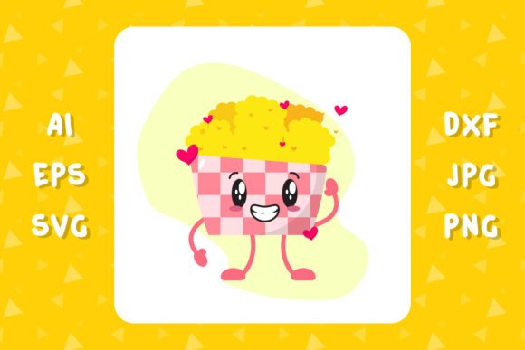 Valentine Tortilla Chips Kawaii Cute Art: A Graphics Freebie for Creative Sellers